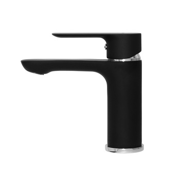 Baterie lavoar FLEKO FZ181-FD439, Negru, Dublu comanda, cartus ceramic 40mm, Racorduri incluse Baterie lavoar FLEKO FZ181-FD439, Negru, Dublu comanda, cartus ceramic 40mm, Racorduri incluse