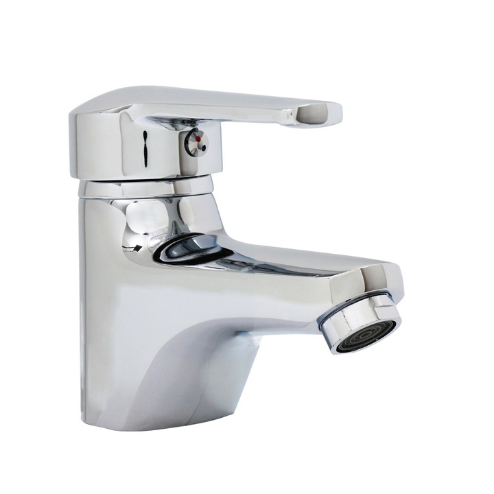 Baterie lavoar FLEKO FZ231-203, Dublu comanda, cartus ceramic 40mm, Racorduri incluse