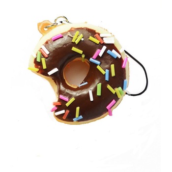 Jucarie parfumata din spuma poliuretanica, Mini Gogoasa cu ciocolata, 5 cm, T5060, Vivo Jucarie parfumata din spuma poliuretanica, Mini Gogoasa cu ciocolata, 5 cm, T5060, Vivo