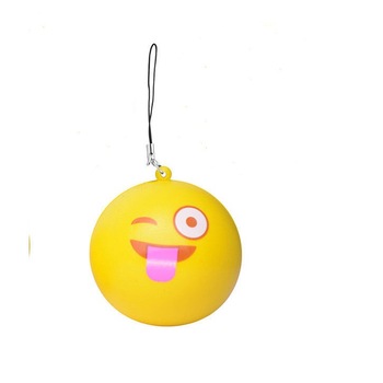 Jucarie parfumata din spuma poliuretanica, Emoji Limba scoasa, 6.5 cm, T5061, Vivo Jucarie parfumata din spuma poliuretanica, Emoji Limba scoasa, 6.5 cm, T5061, Vivo