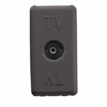 Priza TV directa System, 0Db, modulara - 1 modul, negru Priza TV directa System, 0Db, modulara - 1 modul, negru