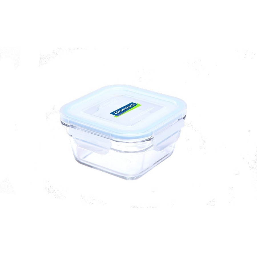 Vas termorezistent patrat pentru cuptor glasslock 400 ml