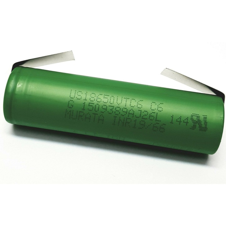 Sony Murata Akkumulátor, 18650 LI-ION, 3000MA, 30A, U-terminálokkal