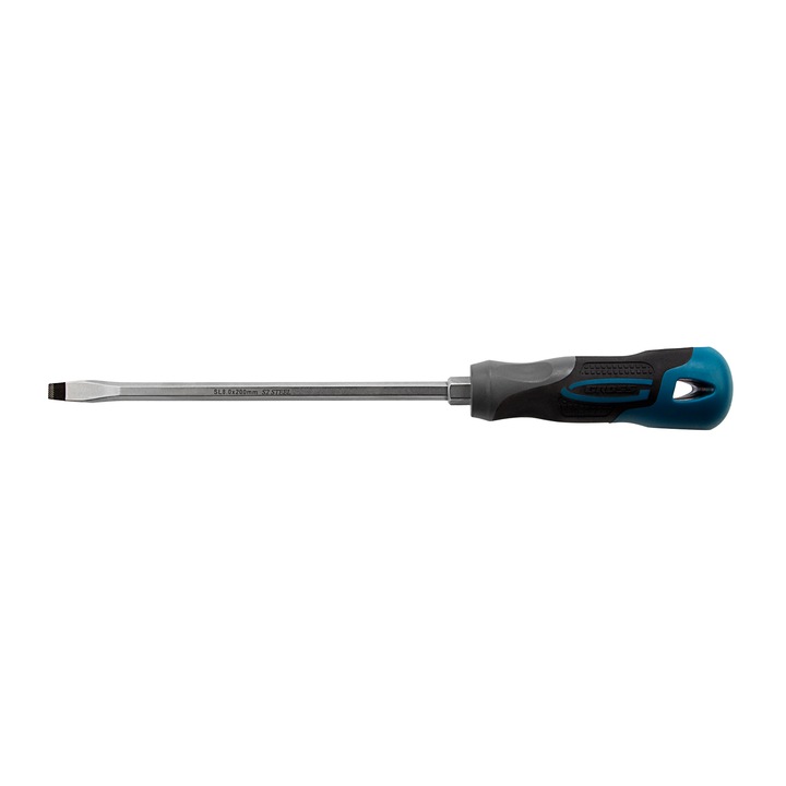 Отвертка GROSS SL8,0 х 200 mm, трикомпонентна дръжка