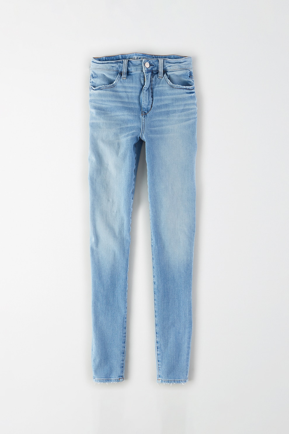 American Eagle, Blugi cu aspect decolorat, Albastru deschis