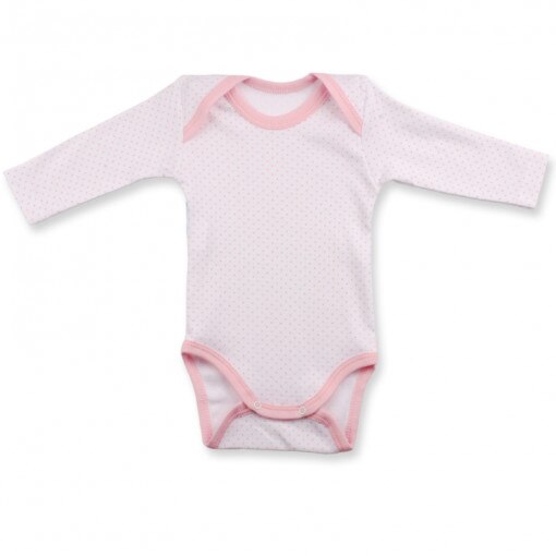 Body cu maneca lunga pentru 6-9 luni, buline