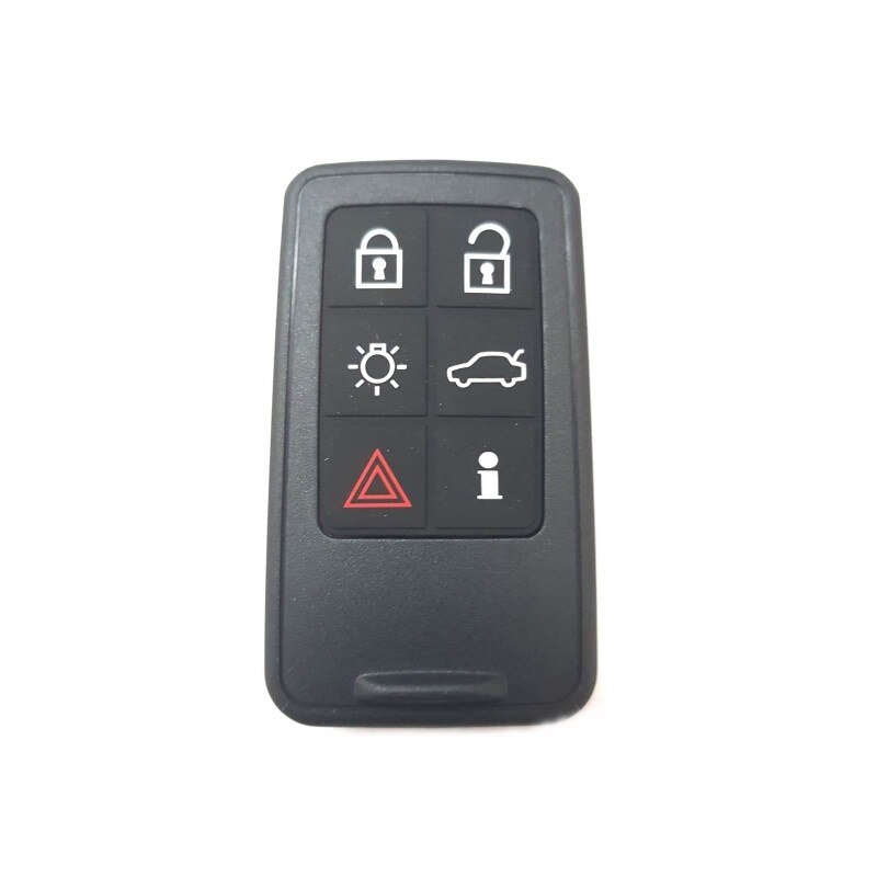Carcasa cheie Smartkey compatibil Volvo, 6 butoane, fara lamela, negru