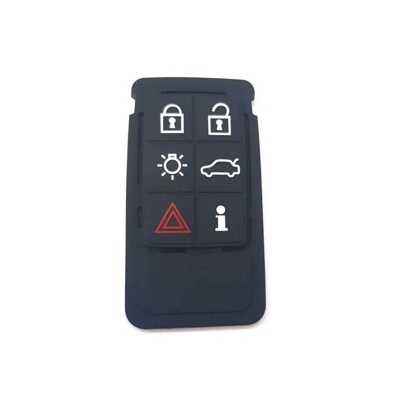 Husa silicon pentru cheie, compatibil Volvo, 6 butoane, negru