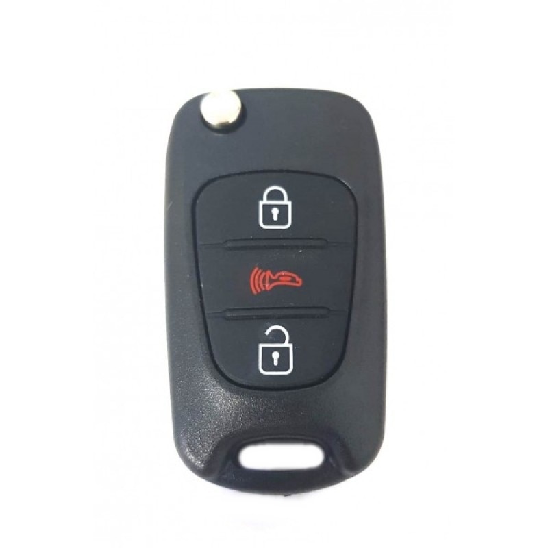 Carcasa cheie briceag compatibil Kia, 3 butoane, lamela TOY49, negru
