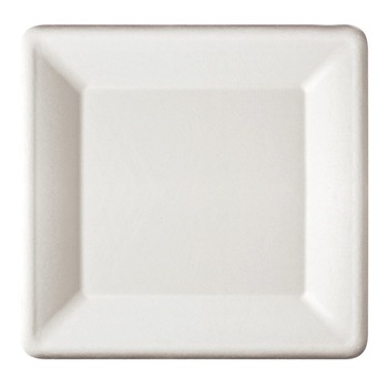 Farfurie Patrata Biodegradabila, 25x25 cm, 20 Buc/Set, 20 Buc/Set, Trestie de Zahar, Vesela de Unica Folosinta Reciclabila Farfurie Patrata Biodegradabila, 25x25 cm, 20 Buc/Set, 20 Buc/Set, Trestie de Zahar, Vesela de Unica Folosinta Reciclabila