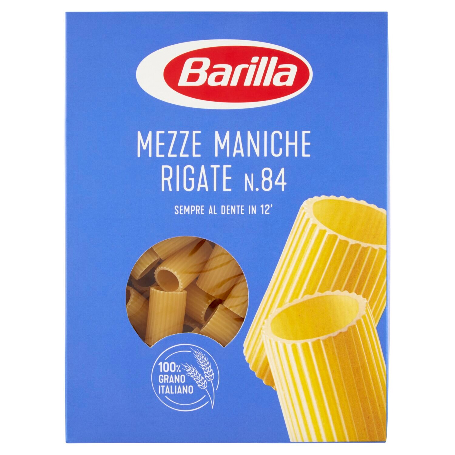 Paste Barilla Mezze Maniche Rigate n.84, 500 g