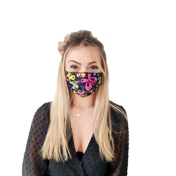 Masca textila reutilizabila copii, MST 567, Corsa Shop, culoare negru cu fluturi, set 20 buc Masca textila reutilizabila copii, MST 567, Corsa Shop, culoare negru cu fluturi, set 20 buc