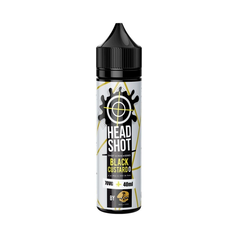 Lichid Tigara Electronica HeadShot, Black Custard, 40ml