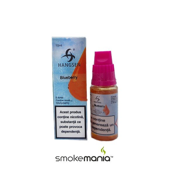 Lichid Tigara Electronica Blueberry / Hangsen - 10ml ,12mg/Nicotina