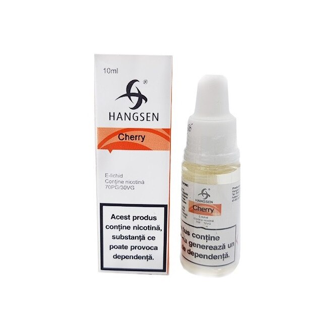 Lichid Tigara Electronica Cherry / Hangsen - 10ml ,12mg/Nicotina