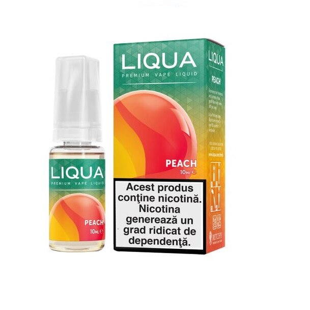 Lichid Tigara Electronica Liqua Elements - Peach ,10ml ,12mg/ml
