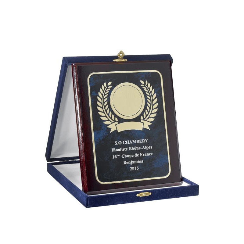 Placheta Personalizata prin Gravura Laser, in Cutie de Plus