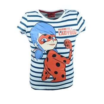 Tricou cu maneca scurta fete Buburuza E Plus M, Albastru Tricou cu maneca scurta fete Buburuza E Plus M, Albastru