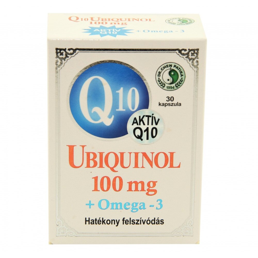 Dr. Chen Q10 Ubiquinol 100mg + Omega-3, 30 capsule