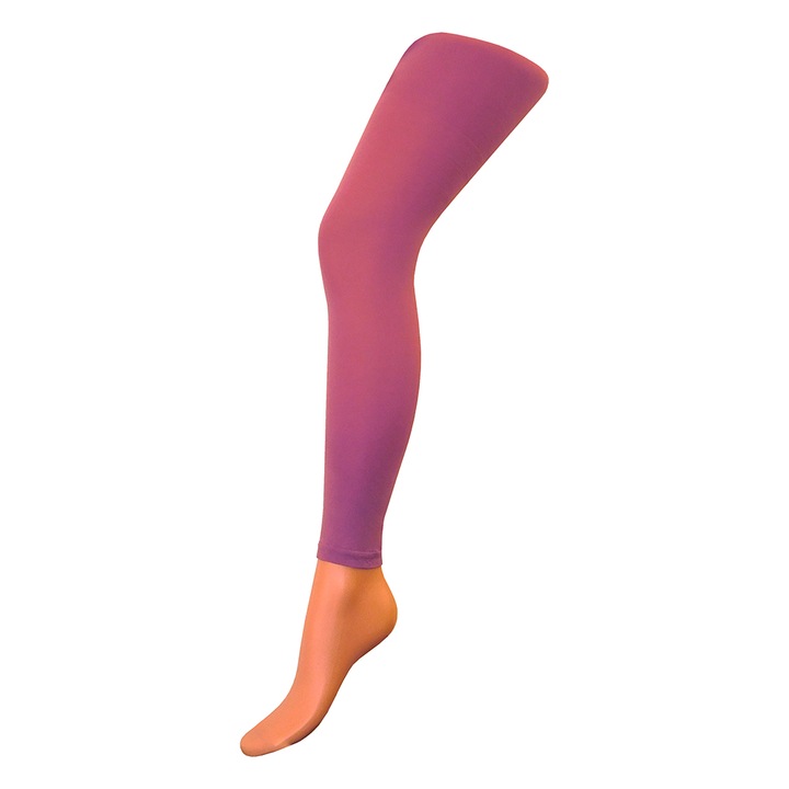 Elegáns, 3/4-es lila nylon leggings, női leggings, kamasz lábfejnélküli harisnya (40 DEN, 3-as)
