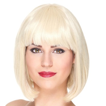 Peruca bob, blonda, marime universala Peruca bob, blonda, marime universala