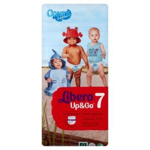 LIBERO UP & GO Pants 7 - 16-26 Kg Windelhosen 16 Stück - Super Saugstark & Atmungsaktiv