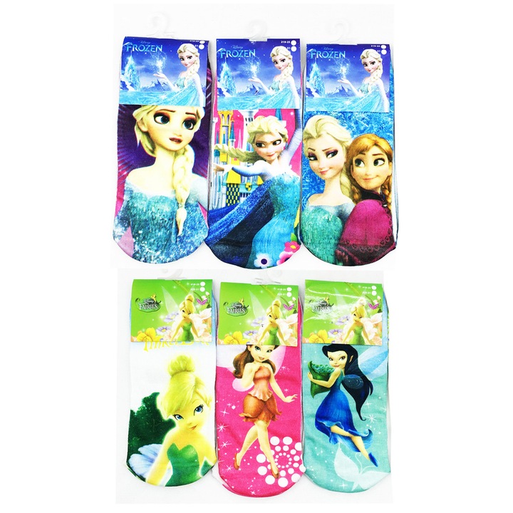 6 db-os zoknikeszlet, Disney, Többszínű