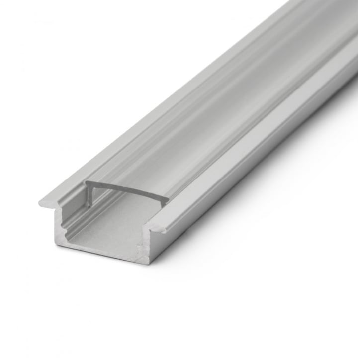 Profil din aluminiu pentru benzi LED, 23 x 8mm, 1m