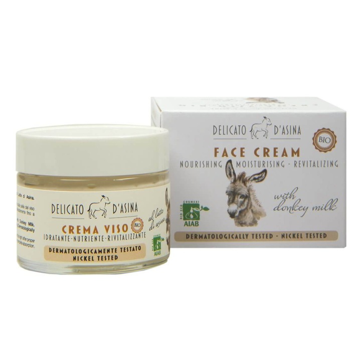 Kрем за лице La Dispensa, Delicato d'Asina с магарешко мляко, 50 мл