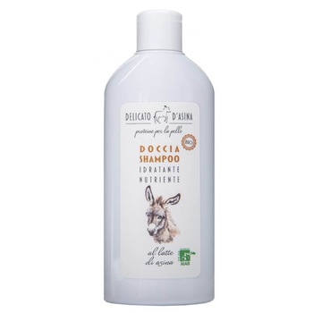 Sampon si gel de dus bio 2 in 1 La Dispensa, Delicato d'Asina cu lapte de magarita pentru volum si hidratare, 200 ml Sampon si gel de dus bio 2 in 1 La Dispensa, Delicato d'Asina cu lapte de magarita pentru volum si hidratare, 200 ml