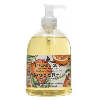 Sapun lichid vegetal hidratant La Dispensa, Florinda cu portocale rosii si ulei de Jojoba, 500 ml Sapun lichid vegetal hidratant La Dispensa, Florinda cu portocale rosii si ulei de Jojoba, 500 ml
