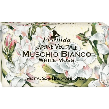 Sapun vegetal La Dispensa, Florinda cu mosc alb, 100 g Sapun vegetal La Dispensa, Florinda cu mosc alb, 100 g