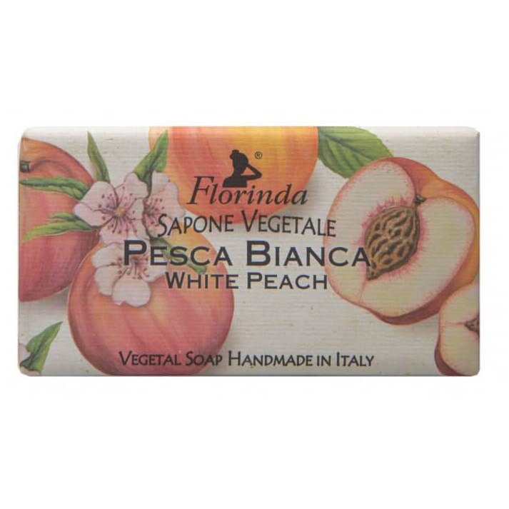 Sapun vegetal La Dispensa, Florinda cu piersici albe, 100 g