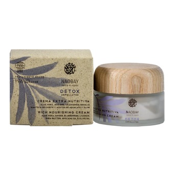 Crema nutritiva de noapte Naobay, Detox pentru ten uscat si deshidratat, 50 ml Crema nutritiva de noapte Naobay, Detox pentru ten uscat si deshidratat, 50 ml