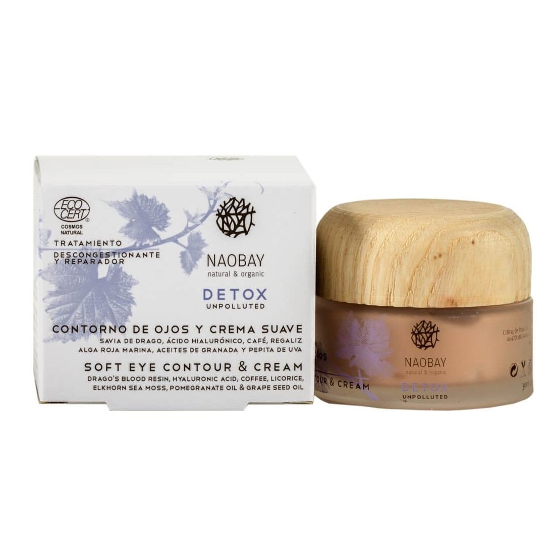 Crema contur ochi Naobay, Detox, 30 ml