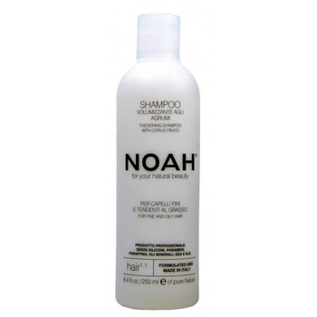 Sampon natural volumizant Noah, 1.1 cu citrice pentru par fin si gras, 250 ml Sampon natural volumizant Noah, 1.1 cu citrice pentru par fin si gras, 250 ml
