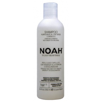 Sampon natural purifiant Noah, 1.5 cu ceai verde pentru par cu matreata, 250 ml Sampon natural purifiant Noah, 1.5 cu ceai verde pentru par cu matreata, 250 ml