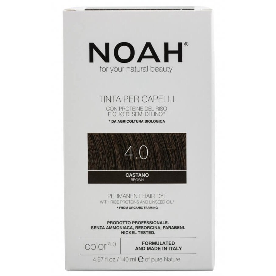 Vopsea de par permanenta fara amoniac Noah 4.0 Saten, 140 ml