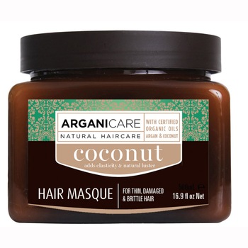 Masca ultra-hranitoare Arganicare cu ulei de cocos pentru par subtire, deteriorat si casant, 500 ml Masca ultra-hranitoare Arganicare cu ulei de cocos pentru par subtire, deteriorat si casant, 500 ml
