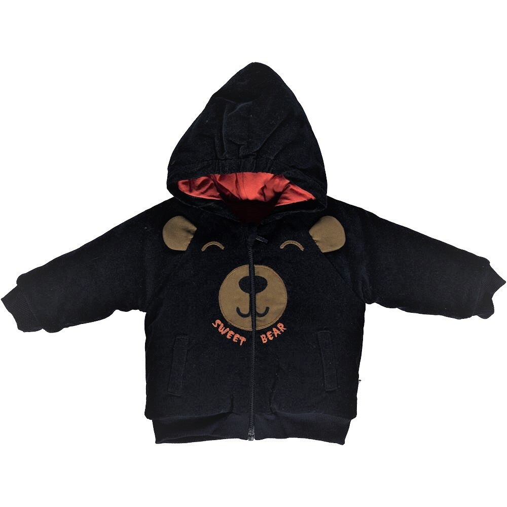 Geaca cu gluga Bebetto - Brown Bears