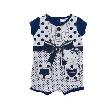 Salopeta vara Charmmy Kitty alb bleumarin, Alb/Bleumarin Salopeta vara Charmmy Kitty alb bleumarin, Alb/Bleumarin