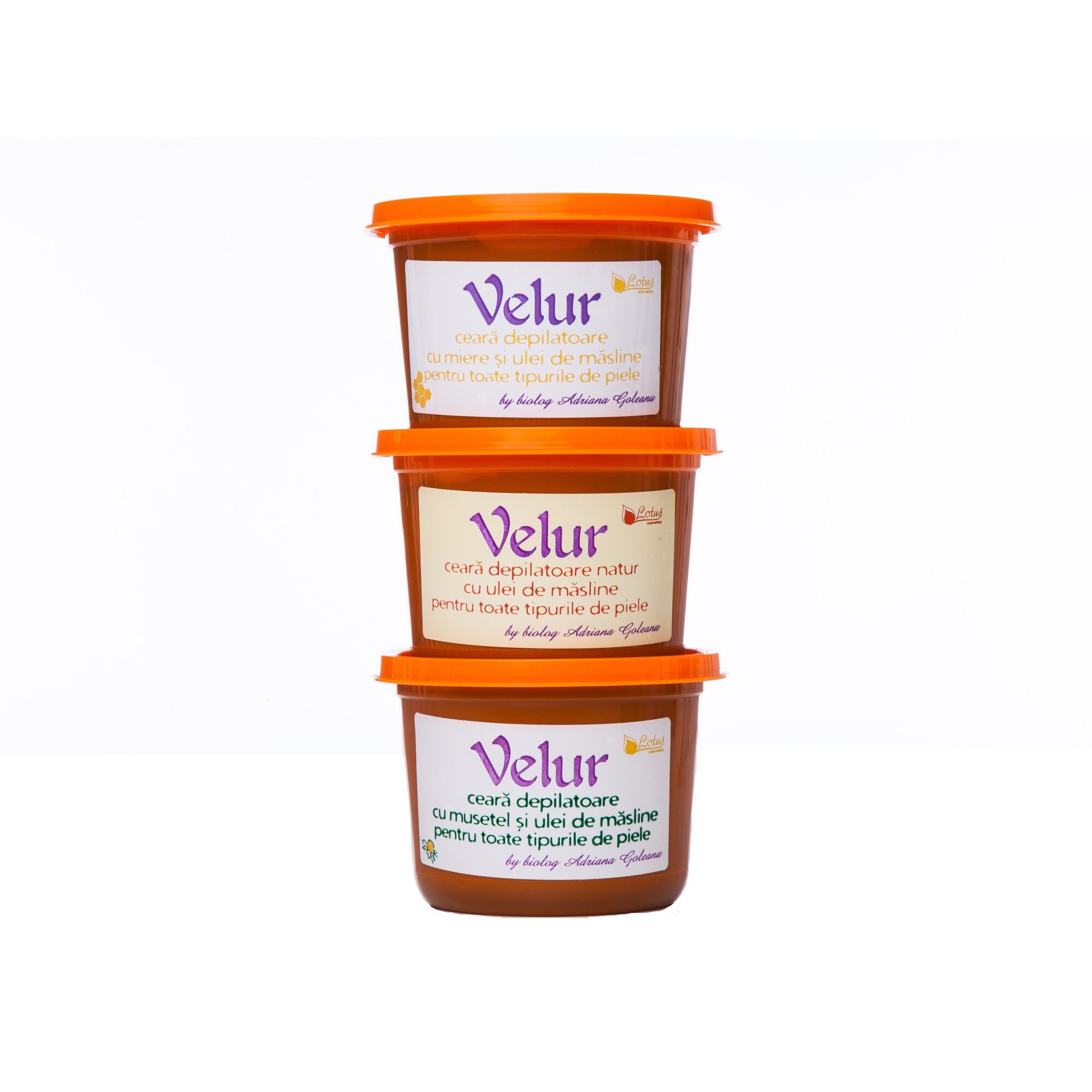 Set 3 buc Velur Ceara pentru Epilat 250 g