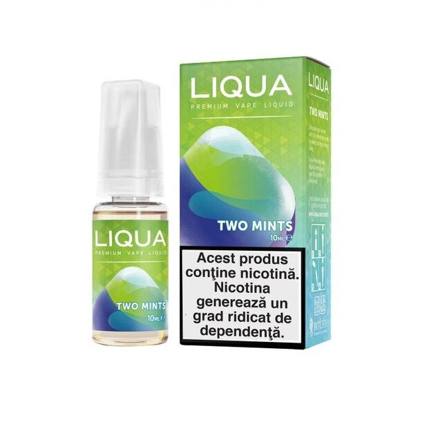 Lichid Tigara Electronica Liqua Elements - Two Mints ,10ml ,18mg/ml