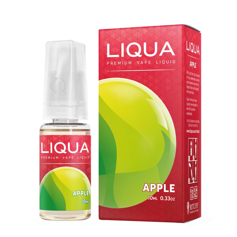 Lichid Tigara Electronica Liqua Elements - Apple ,10ml ,0mg/ml