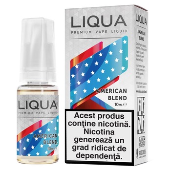 Lichid Tigara Electronica Liqua Elements - American Blend ,10ml ,18mg/ml Lichid Tigara Electronica Liqua Elements - American Blend ,10ml ,18mg/ml