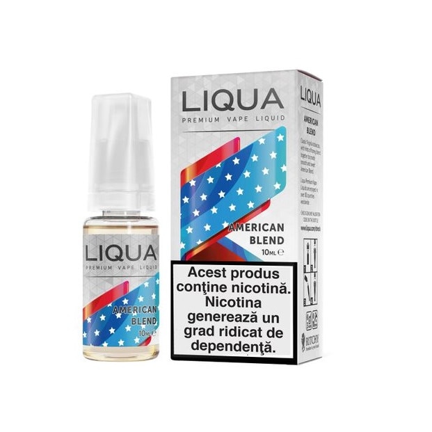 Lichid Tigara Electronica Liqua Elements - American Blend ,10ml ,6mg/ml