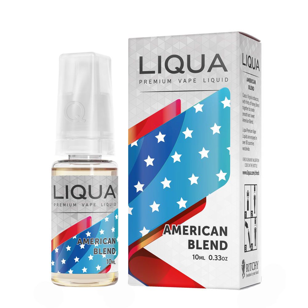 Lichid Tigara Electronica Liqua Elements - American Blend ,10ml ,0mg/ml