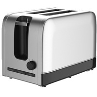 Prajitor de paine Hauser T-822, 800 W, 2 felii, functii: decongelare, reincalzire, tavita pentru firimituri, argintiu