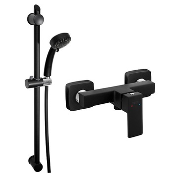 Pachet 2in1 Coloana de dus Ferro, cu baterie dus Zicco Negru Mat, cu set bara dus Negru Mat, si para dus mobila Pachet 2in1 Coloana de dus Ferro, cu baterie dus Zicco Negru Mat, cu set bara dus Negru Mat, si para dus mobila