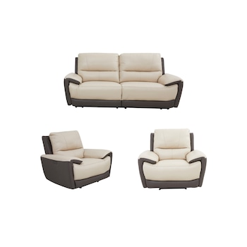 Set canapea si 2 fotolii Md 50052, piele naturala suprafata de contact, canapea cu 2 reclinere electrice si port USB, 2 fotolii cu recliner electric si port USB Set canapea si 2 fotolii Md 50052, piele naturala suprafata de contact, canapea cu 2 reclinere electrice si port USB, 2 fotolii cu recliner electric si port USB